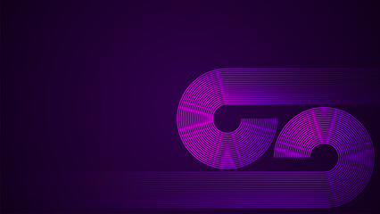 Wall Mural - dark violet simple abstract background with lines in a geometric style as the main element.