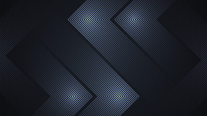 Wall Mural - black simple abstract background with lines in a geometric style as the main element.