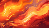 Fototapeta Panele - hand drawn cartoon flame element illustration background material

