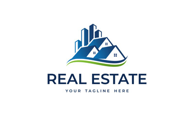 Sticker - Vector real estate logo template