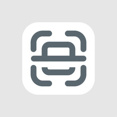 Poster - QR code payment button concept illustration line icon design editable vector eps10