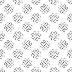 Poster - Simple Bacteria vector concept line seamless pattern