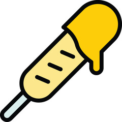 Poster - Sauce food stick icon outline vector. Corn dog. Fried hot food color flat