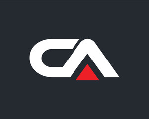Creative Alphabet 'CA' Logo Design Template for Your Business.