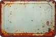 © sandra - retro blank rust sign background rust-eaten plate background vintage rusty space h copy white space signs A old text old grunge frame metal antique your isolated metallic metal blank texture design