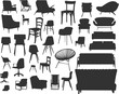 type of chair silhouette collection