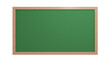 © HalukYakup - Green chalkboard isolated 3d render, back to the school board