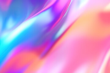 Wall Mural - graphic bright background pink blur pattern colours green holographic abstract rainbow light texture Blurry wallpaper design abstract art colourful colours blue foil iridescent illustration purple