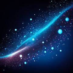 Wall Mural - abstract technology background with glowing particles. vector illustration for your design.