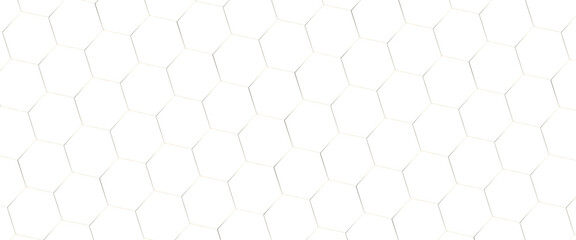 Poster - Hexagon geometric pattern. seamless hex background. abstract honeycomb cell. vector, abstract geometric hexagon white and gray color background. Computer digital drawing. white background.