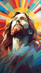 Jesus Beautiful Painting Background for Motivational Quotes