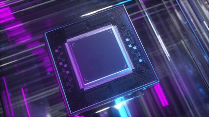 Abstract Concept of Computer Processor Unit