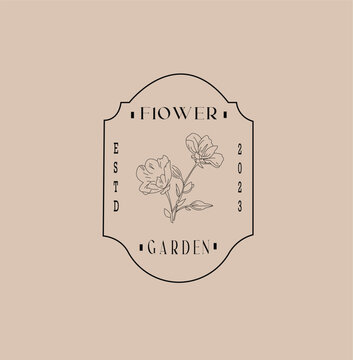 logo flower illustration