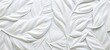 White geometric floral tropical leaves 3d tiles wall texture background banner illustration