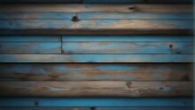 Old Weathered Wood Texture, Painted Blue