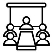 Meeting Room Outline Icon
