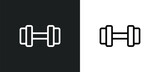 Fototapeta  - gym icon isolated in white and black colors. gym outline vector icon from health collection for web, mobile apps and ui.