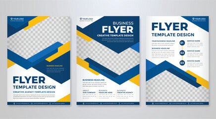 Wall Mural - business flyer template editable vector design