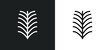 yew leaf icon isolated in white and black colors. yew leaf outline vector icon from nature collection for web, mobile apps and ui.