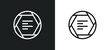align left icon isolated in white and black colors. align left outline vector icon from signs collection for web, mobile apps and ui.