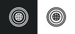 © Premium Art - earth icon isolated in white and black colors. earth outline vector icon from zodiac collection for web, mobile apps and ui.
