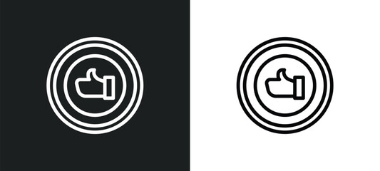 good luck icon isolated in white and black colors. good luck outline vector icon from zodiac collection for web, mobile apps and ui.