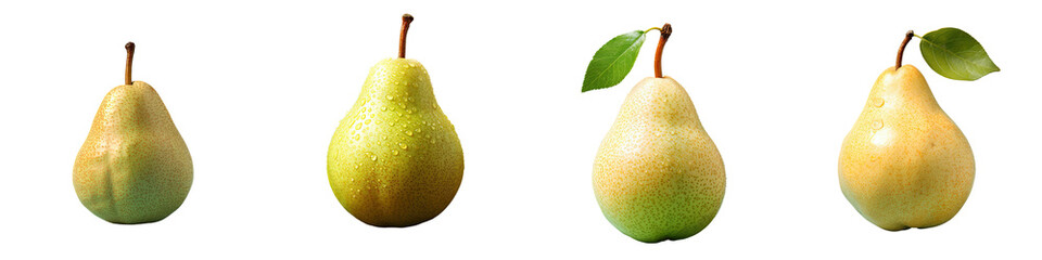 Canvas Print - Asian pear on a transparent background