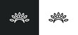 headdress icon isolated in white and black colors. headdress outline vector icon from brazilia collection for web, mobile apps and ui.