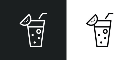 Wall Mural - cocktail icon isolated in white and black colors. cocktail outline vector icon from brazilia collection for web, mobile apps and ui.