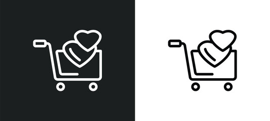 solidarity purchase icon isolated in white and black colors. solidarity purchase outline vector icon from commerce collection for web, mobile apps and ui.