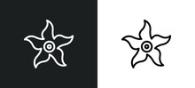 Oleander Icon Isolated In White And Black Colors. Oleander Outline Vector Icon From Nature Collection For Web, Mobile Apps And Ui.