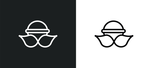 natural medical pills icon isolated in white and black colors. natural medical pills outline vector icon from nature collection for web, mobile apps and ui.