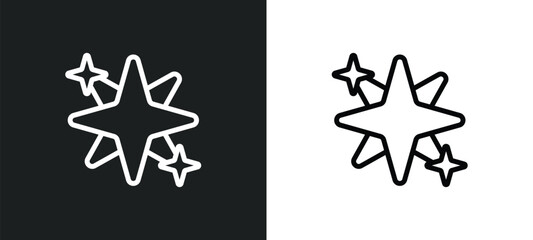 holy star icon isolated in white and black colors. holy star outline vector icon from religion collection for web, mobile apps and ui.