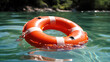 Lifebuoy flotation device, crucial for water safety and rescue operations