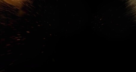 Wall Mural - powerful explosions bursting on black background. flames moving forward. 4k vfx element.