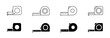 © Hubba Bubba - Measure tape vector icon. Measure meter tape collection. Measurement ruler tape construction. EPS 10