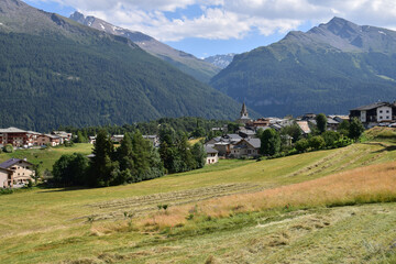 Canvas Print - Aussois, dominant la Vallée de la Haute Maurienne