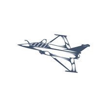 Military Aircraft Vector Illustration Design. Fighter Jets Logo Design Template.