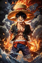 One Of The Main Character Vectors In The Anime One Piece Angry Luffy