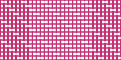 Aufkleber - A pink weave of intersecting knitted stripes. Factory putter from a basket of plaid.