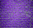 Leinwandbild Motiv Purple brick background pattern. Brickwork. Purple brick background.