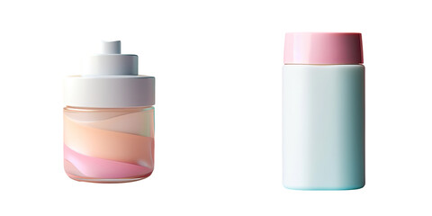 Sticker - transparent background with cosmetic bottle