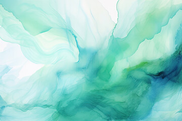 Sticker - Soft aquamarine watercolor wash for serene backgrounds