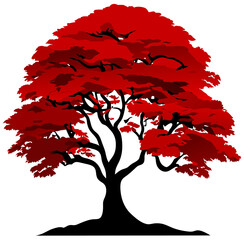 Wall Mural - tree isolated on white