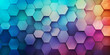 Abstrakter Hintergrund mit Hexagons und Farbverlauf 