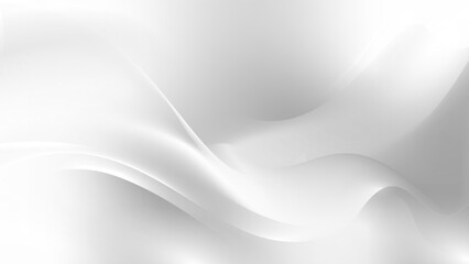 Wall Mural - Soft grey abstract background with wavy forms.