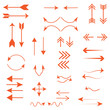 Hand drawn arrows made in vector. Use for business design element.