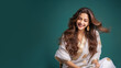 © pariketan - Indian girl in sari or saree traditional cloth, Smiling woman, long hair