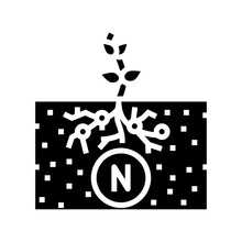 Nitrogen Fixation Environmental Glyph Icon Vector. Nitrogen Fixation Environmental Sign. Isolated Symbol Illustration