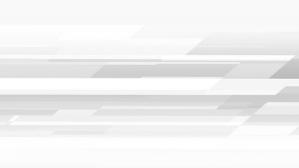 Fototapete - White and grey abstract hi-tech geometric motion design. Seamless looping. Video animation Ultra HD 4K 3840x2160